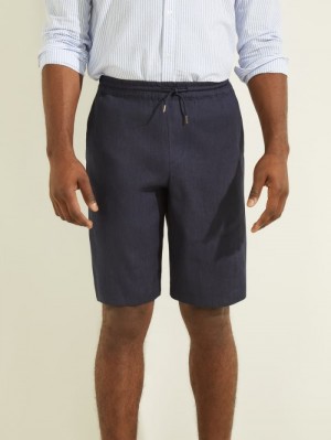 Guess Bermuda Erkek Pantolon Mavi | 97062KCZD