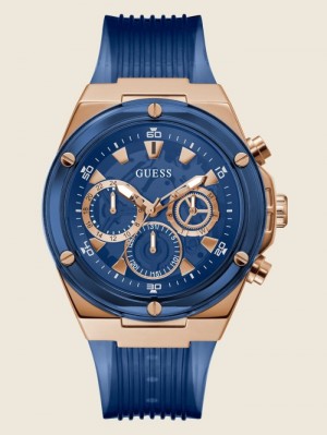 Guess Blue Çok Işlevli Erkek Saat Renkli | 18942GDWN