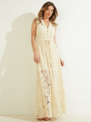 Guess Creta Kadın Elbise Bej Rengi | 58326MCBX