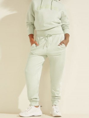 Guess Eco Annetta Contrast Joggers Kadın Pantolon Yeşil | 93187ZWXY