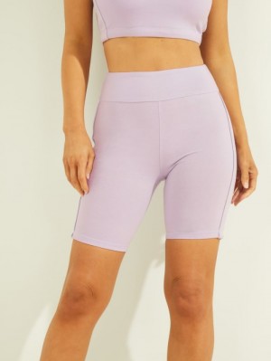 Guess Eco Doreen Bikers Kadın Pantolon Mor | 79158LRUO