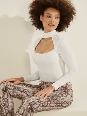 Guess Eco Ilaria Kadın Üstler Beyaz | 81402RKZQ