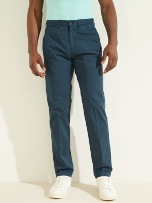 Guess Eco New Original Chino Erkek Pantolon Mavi | 54230FWEV