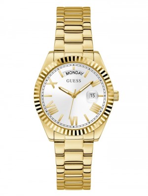 Guess Gold-Tone Analog Kadın Saat Altın | 10537FGSH