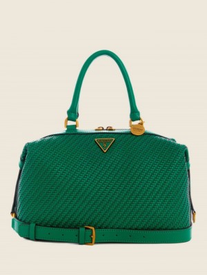 Guess Hassie Soho Kadın Satchel Çanta Yeşil | 18953DTXP