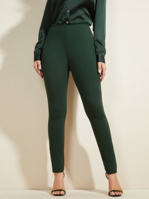 Guess Jane Ponte Legging Kadın Pantolon Yeşil | 20184TWIK