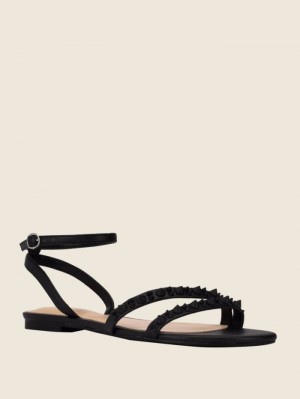 Guess Teagin Studded Kadın Sandalet Siyah | 56329VSJY