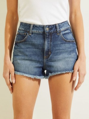 Guess Vintage-Inspired Denim Moms Kadın Pantolon Mavi Açık Mavi | 80517JLVT