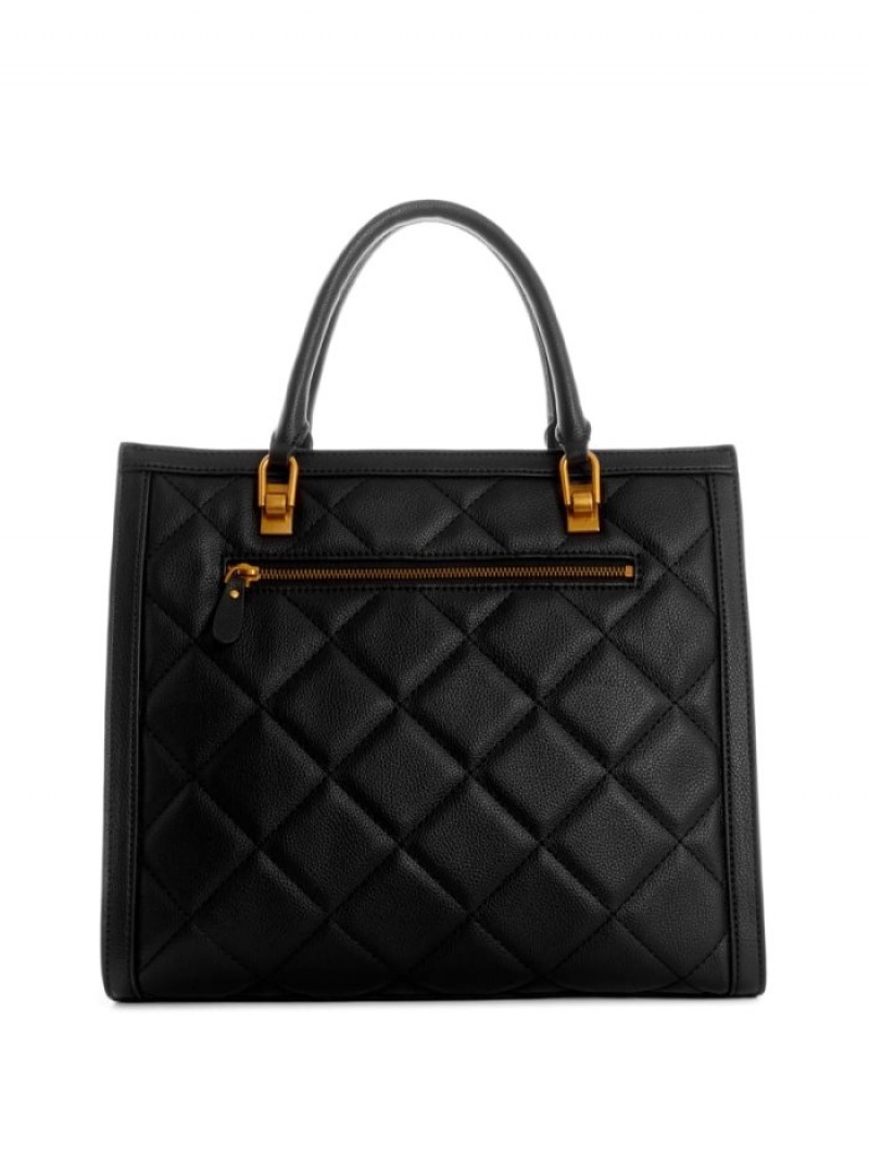 Guess Abey Kapitone Elite Kadın Tote Çanta Siyah | 03521VCUA