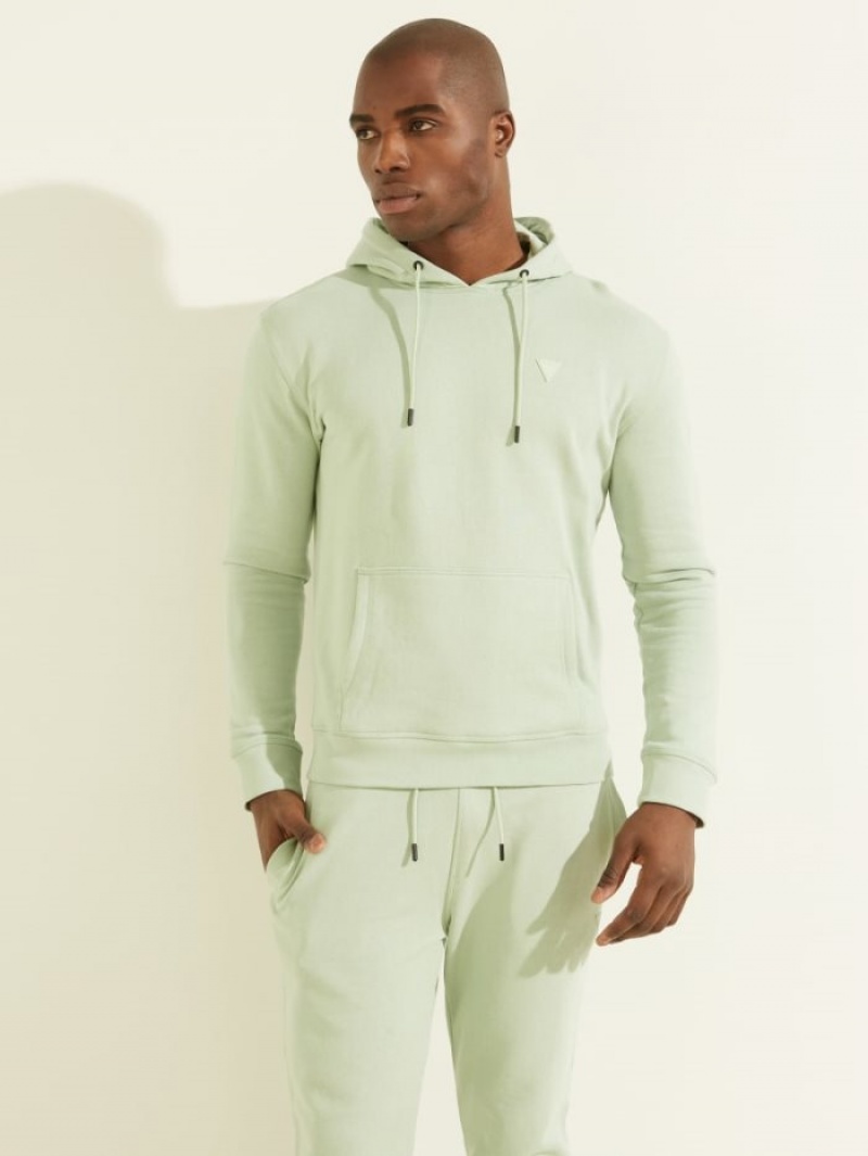 Guess Aldwin Erkek Kapüşonlu Sweatshirt Gri | 78194ELAB
