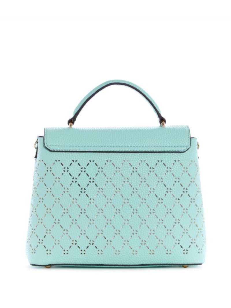 Guess Amara Handle Kadın Satchel Çanta Turkuaz | 20789QWNI
