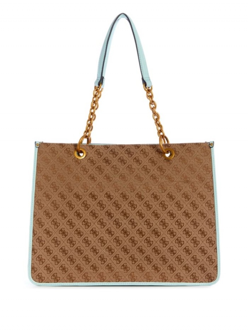 Guess Aviana Kadın Tote Çanta Kahverengi | 56019BRUK