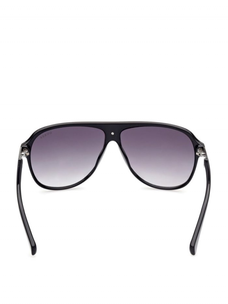 Guess Aviator Erkek Güneş Gözlüğü Gümüş | 48109RZBA