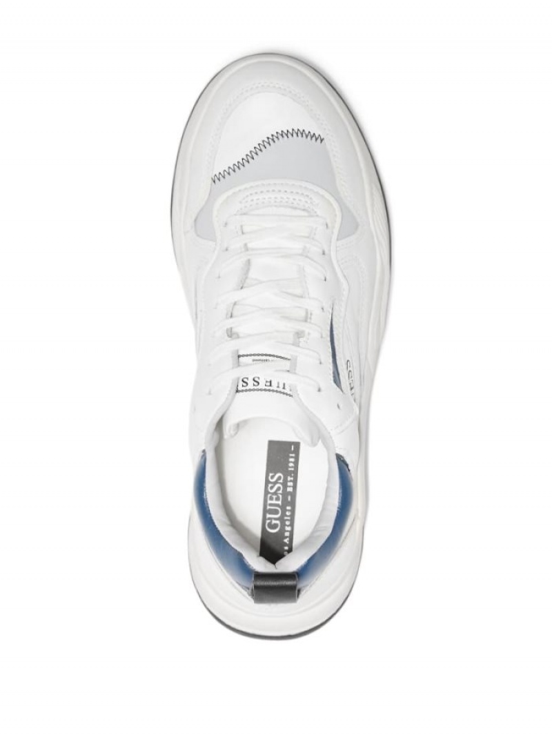 Guess Bassano Dad Erkek Spor Ayakkabı Beyaz | 74521MBWC