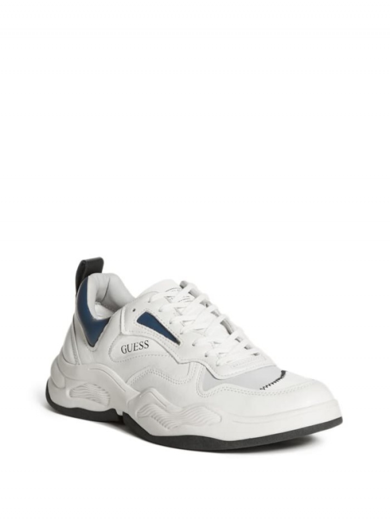Guess Bassano Dad Erkek Spor Ayakkabı Beyaz | 74521MBWC