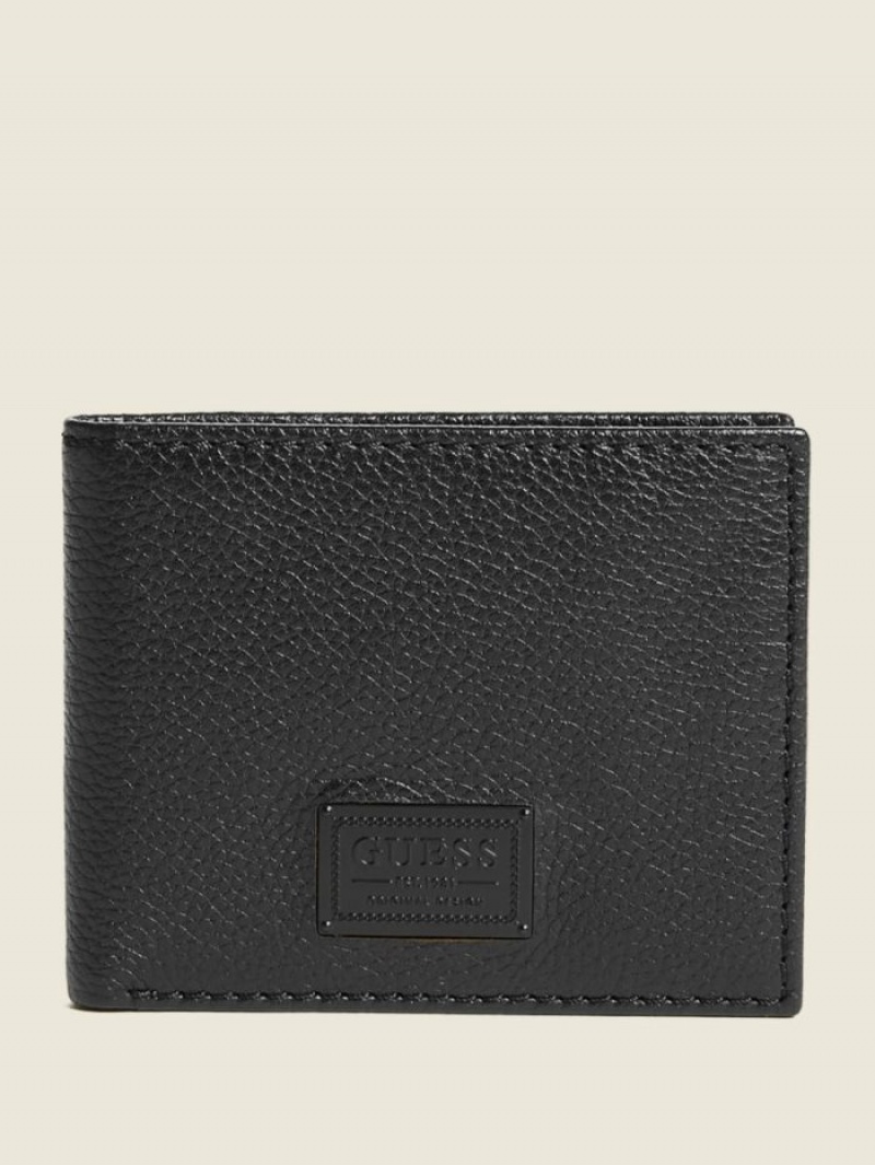 Guess Bishop Bifold Erkek Çanta Siyah | 45963WBZC