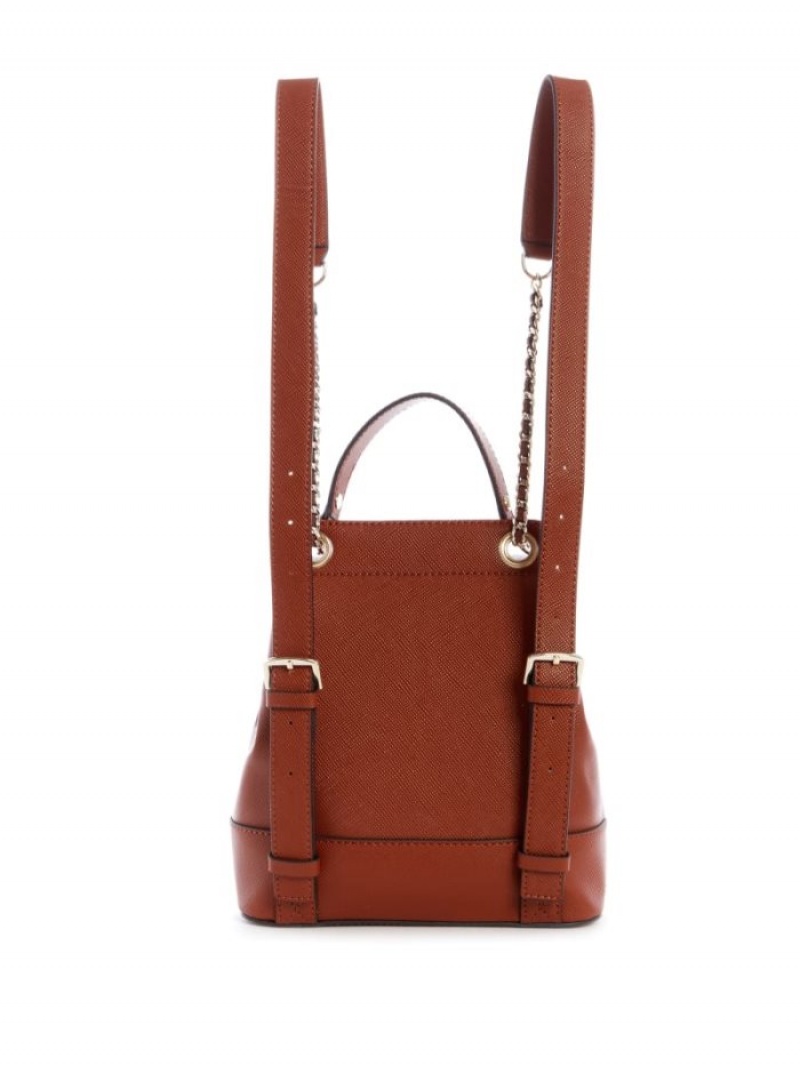 Guess Cordelia Convertible Kadın Sırt Çantaları Kahverengi | 12397WYTZ