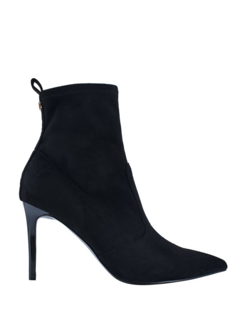 Guess Dafina Faux-Süet Sock Kadın Bot Siyah | 40675EUAD