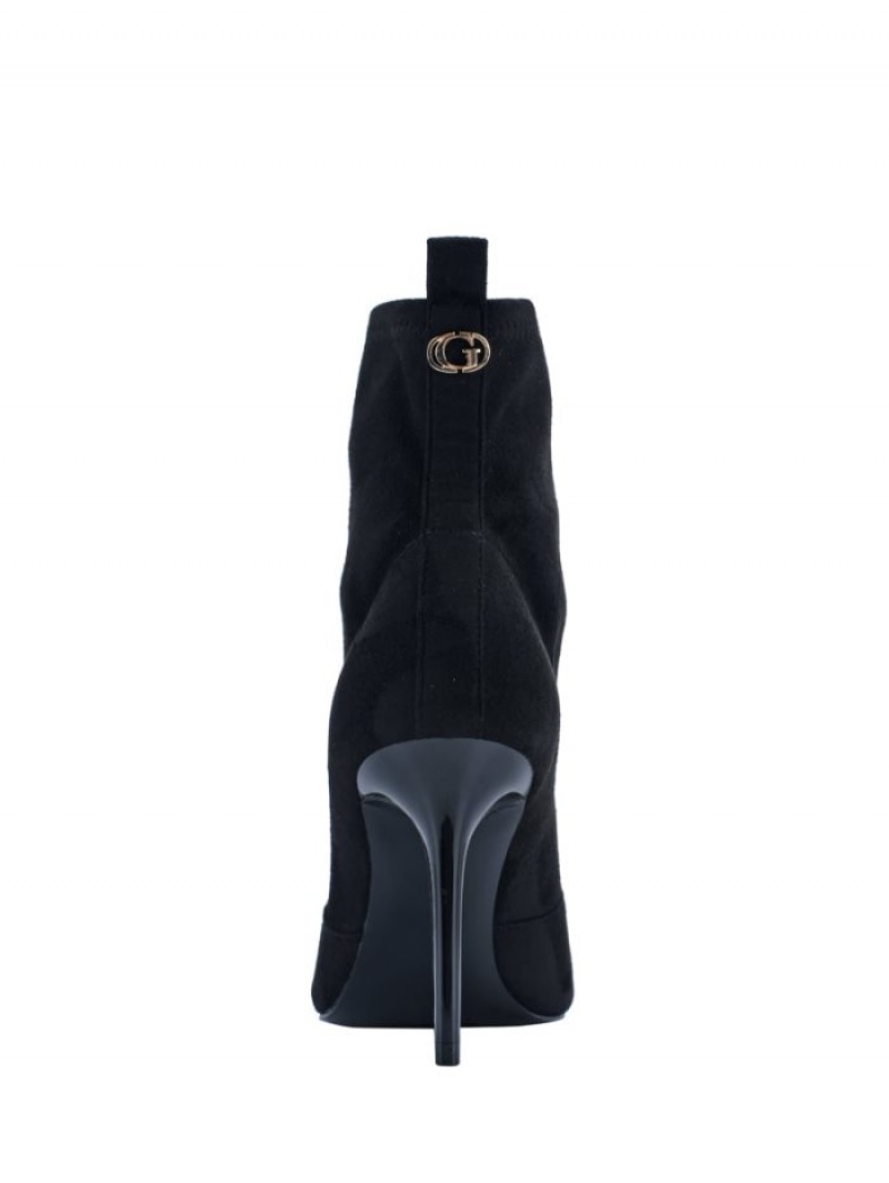 Guess Dafina Faux-Süet Sock Kadın Bot Siyah | 40675EUAD
