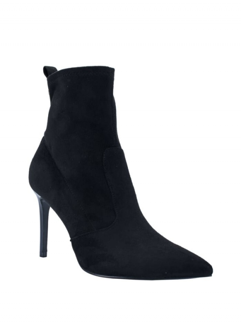 Guess Dafina Faux-Süet Sock Kadın Bot Siyah | 40675EUAD