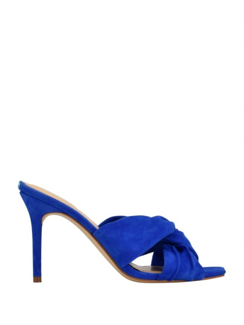 Guess Daiva Knotted Kadın Topuklu Ayakkabılar Mavi | 43879MLQO