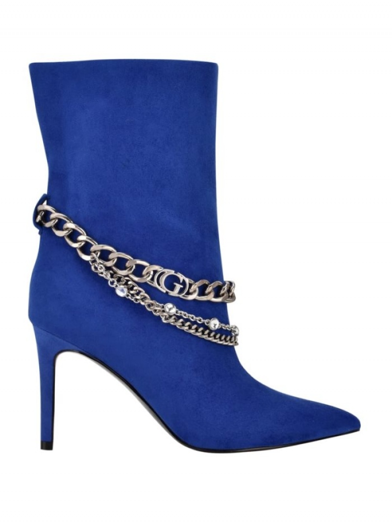 Guess Dasilda Chain Kadın Bot Mavi | 94513SGTU