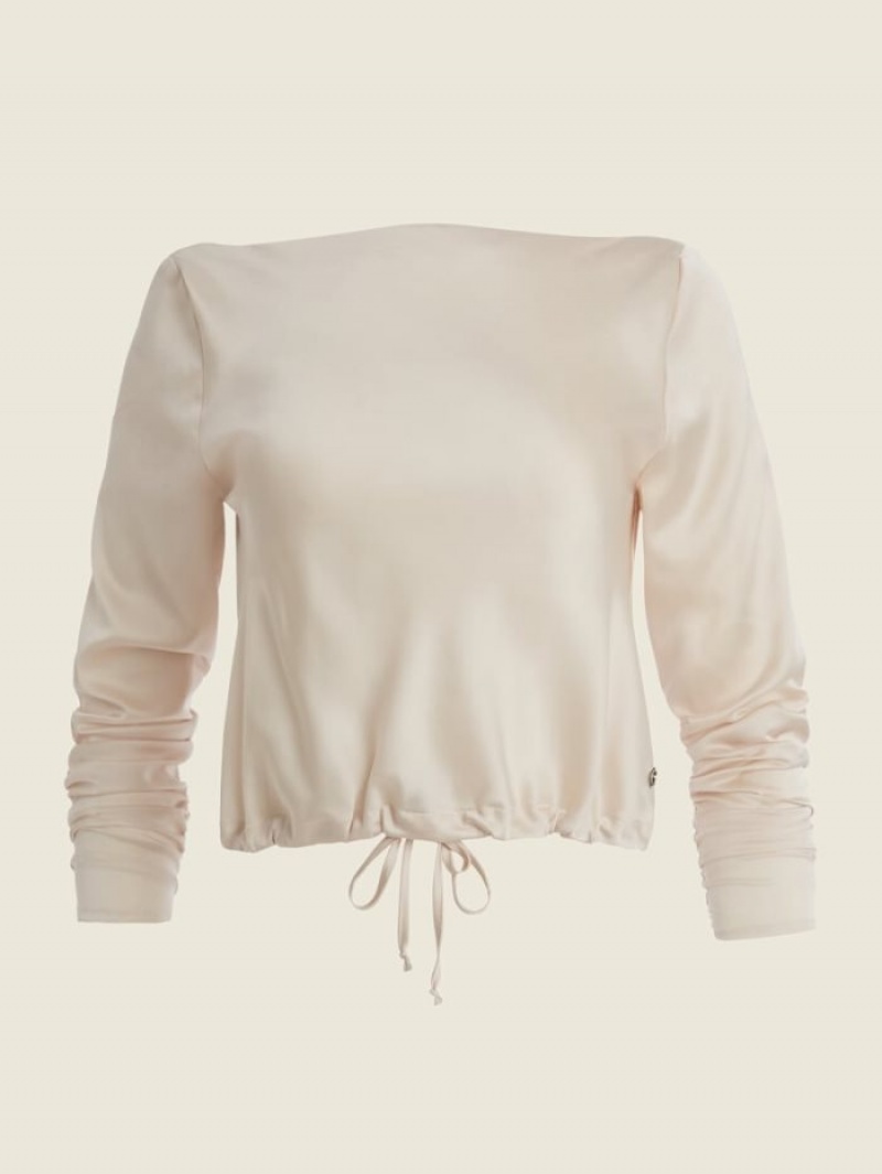 Guess Eco Aimee Kadın Üstler Bej Rengi | 59167OFDE