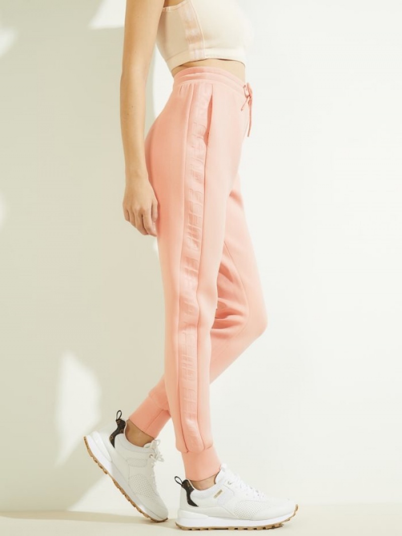 Guess Eco Allie Scuba Cuffs Kadın Pantolon Pembe | 93401BRSM