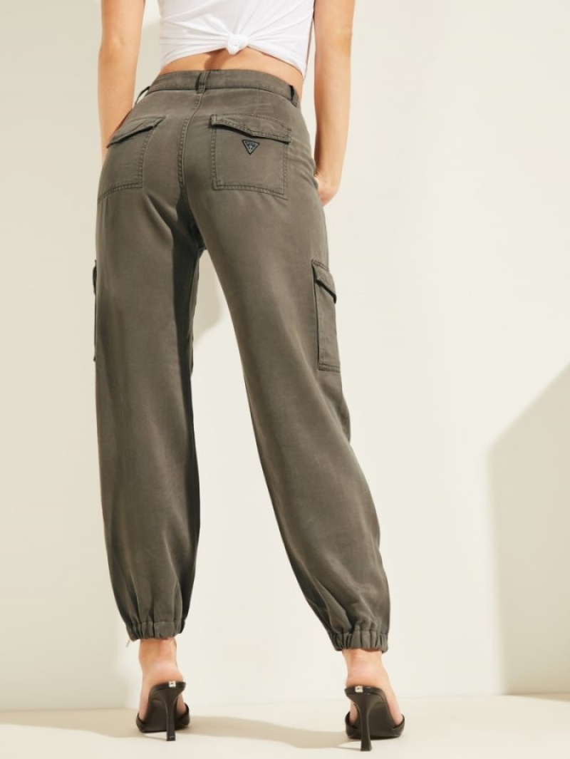 Guess Eco Bowie Cargo Chino Kadın Pantolon Koyu Gri | 51824PSWI