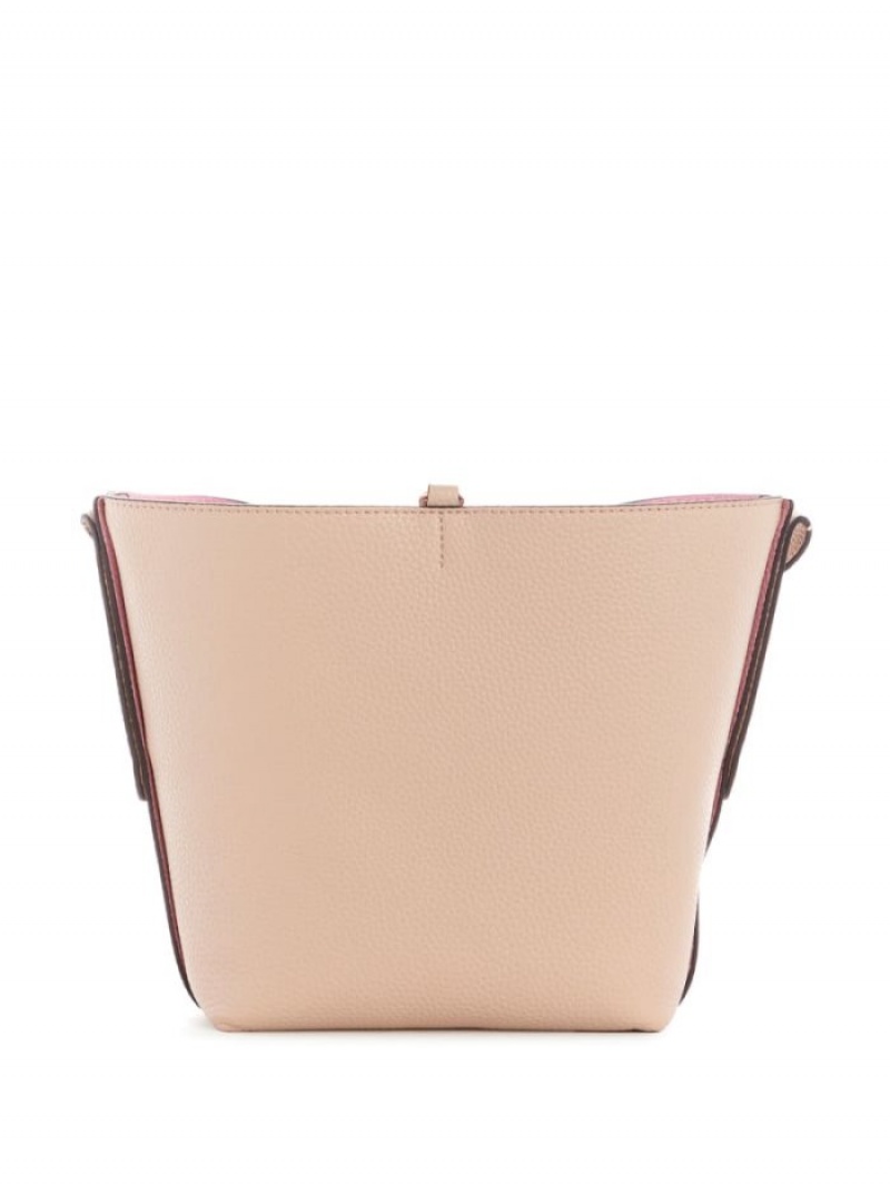 Guess Eco Brenton Bucket Kadın Omuz Çantası Mavi | 48057EDSH