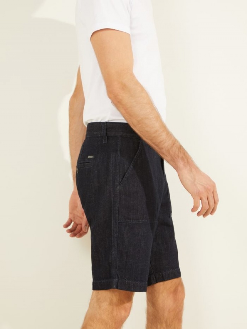 Guess Eco Chinos Erkek Pantolon Lacivert | 69328BDLG