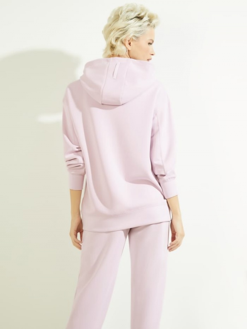 Guess Eco Effie Kadın Kapüşonlu Sweatshirt Beyaz | 89017HOWP