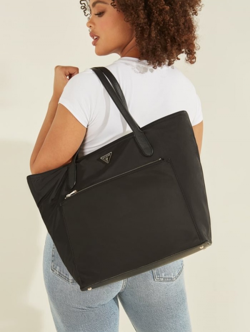 Guess Eco Gemma Kadın Tote Çanta Siyah | 56842SHNT