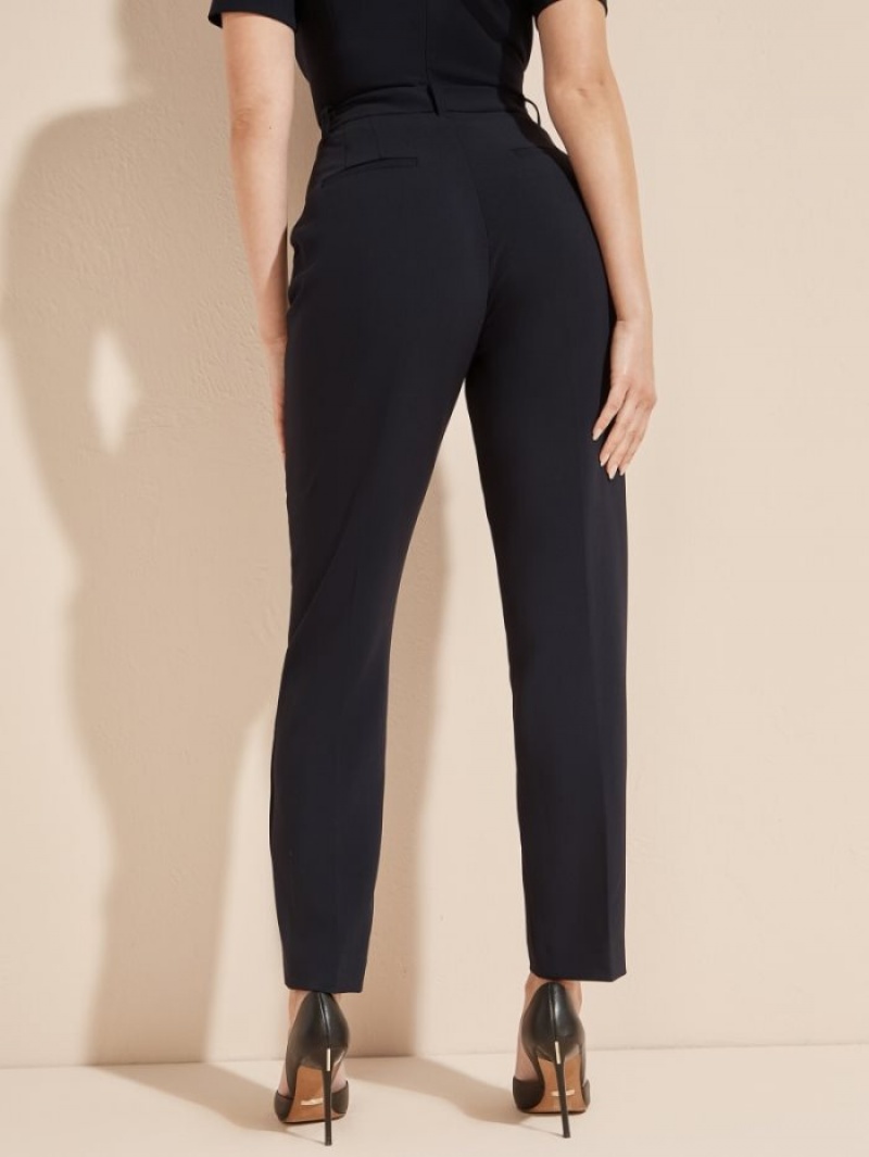 Guess Eco Genesis Chino Kadın Pantolon Lacivert | 45687UGKC