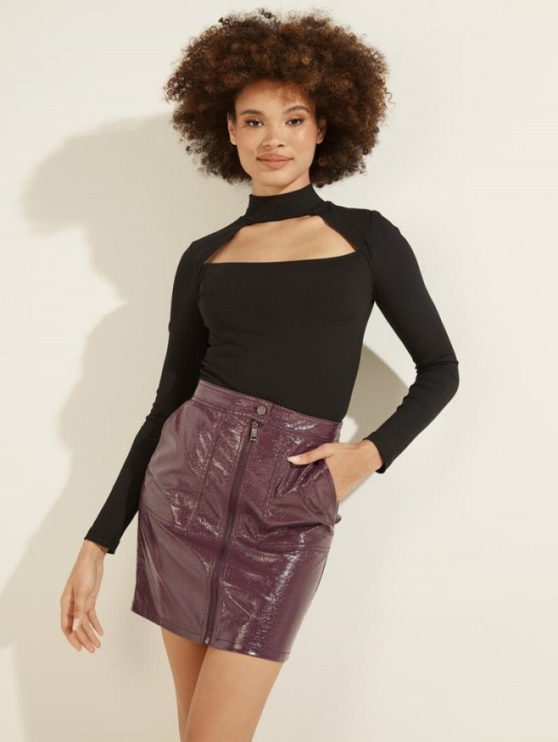 Guess Eco Ilaria Kadın Üstler Siyah | 02963DVBF
