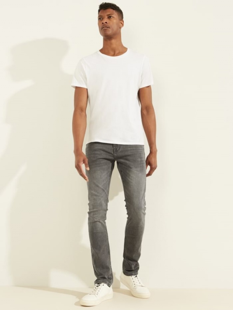 Guess Eco Miami Super Sıska Erkek Pantolon Gri | 79853FDCM