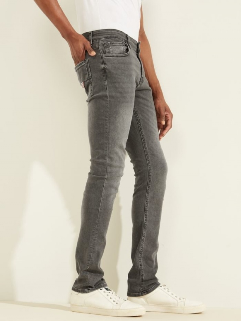 Guess Eco Miami Super Sıska Erkek Pantolon Gri | 79853FDCM