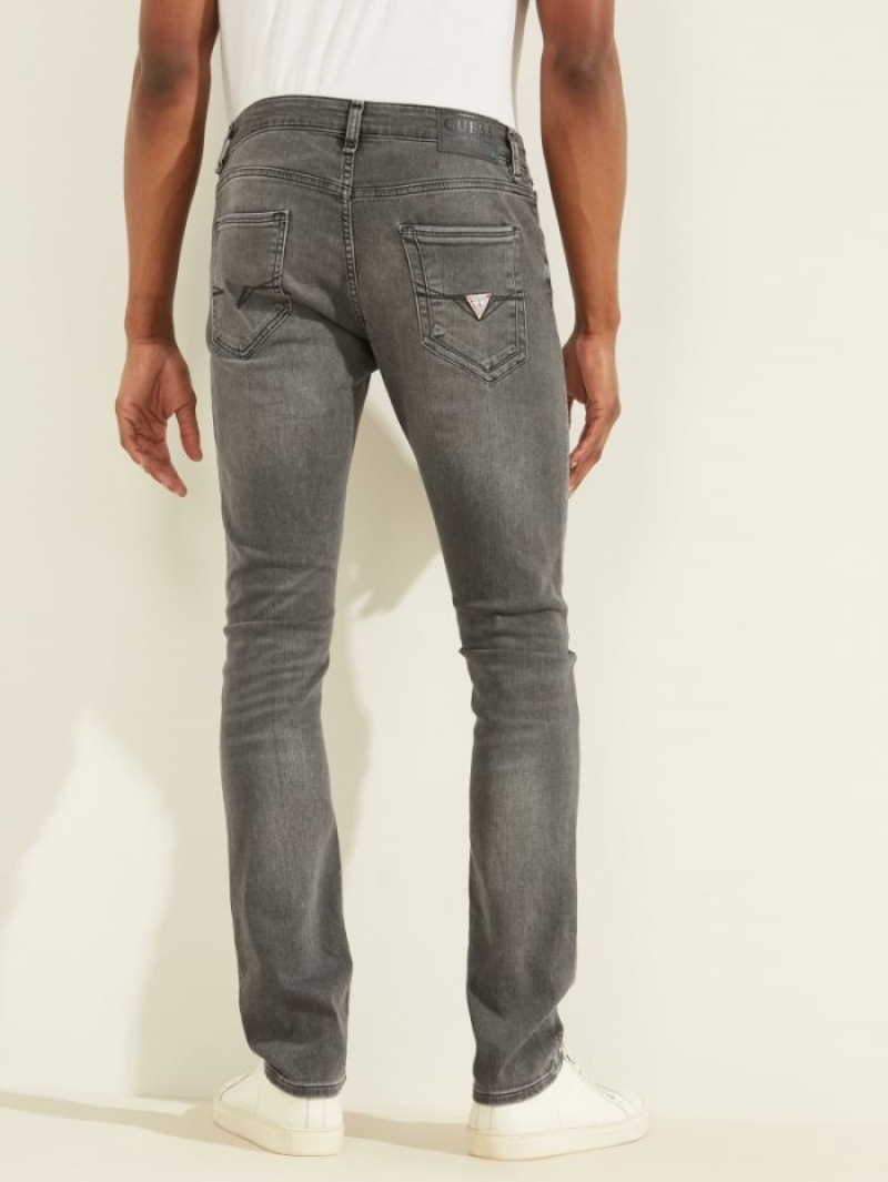 Guess Eco Miami Super Sıska Erkek Pantolon Gri | 79853FDCM