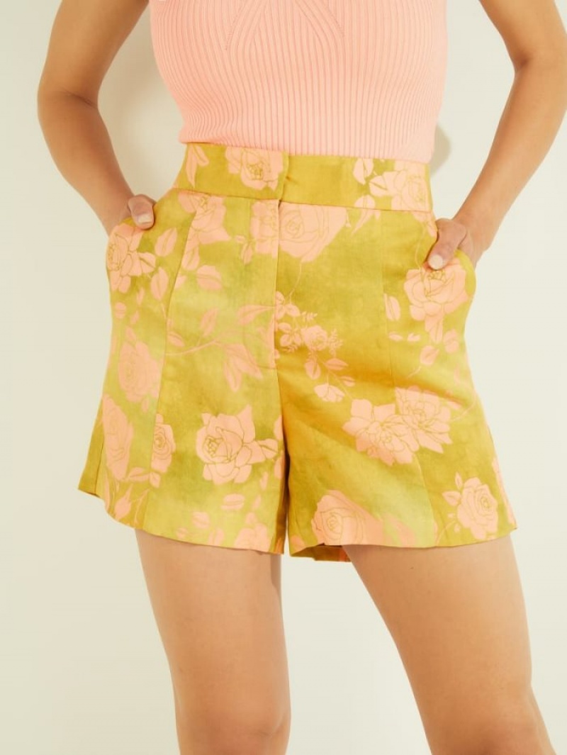 Guess Eco Rose Romance Kadın Pantolon Renkli | 04167LORQ