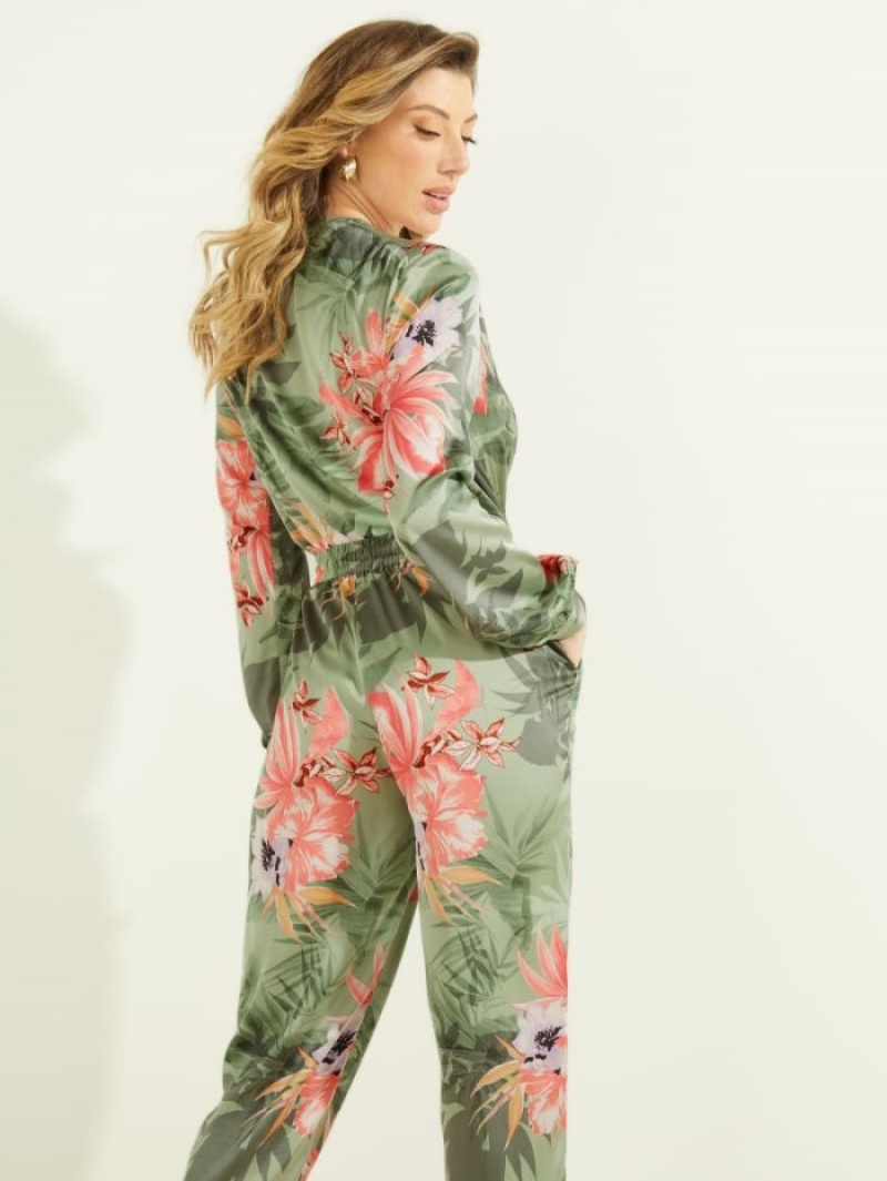 Guess Eco Stefania Bodysuit Kadın Üstler Yeşil | 19842FGEZ