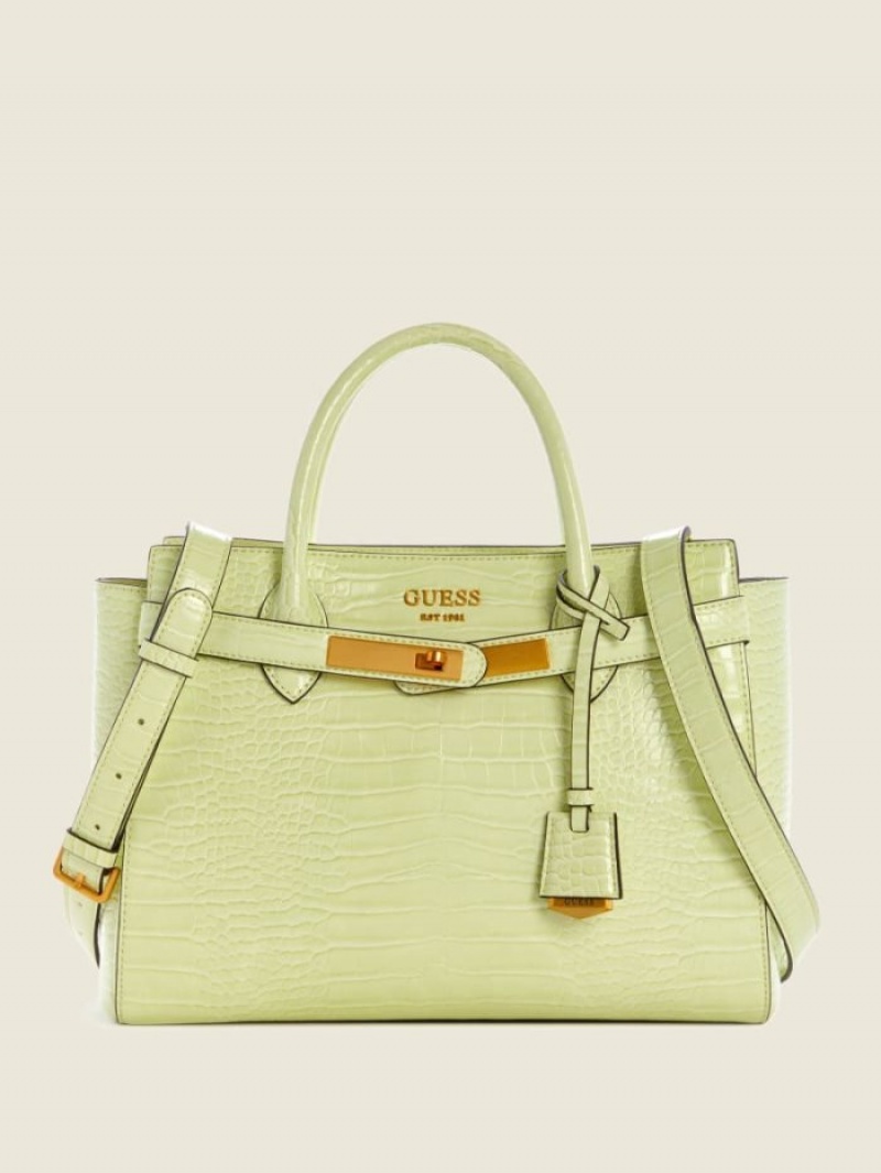 Guess Enisa High Society Kadın Satchel Çanta Açık Altın | 30416PYDZ