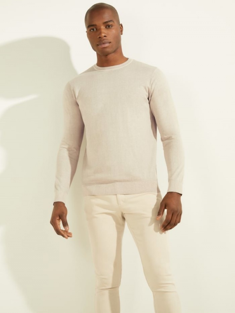 Guess Essential Crewneck Erkek Kazak Gri | 72189FPVE