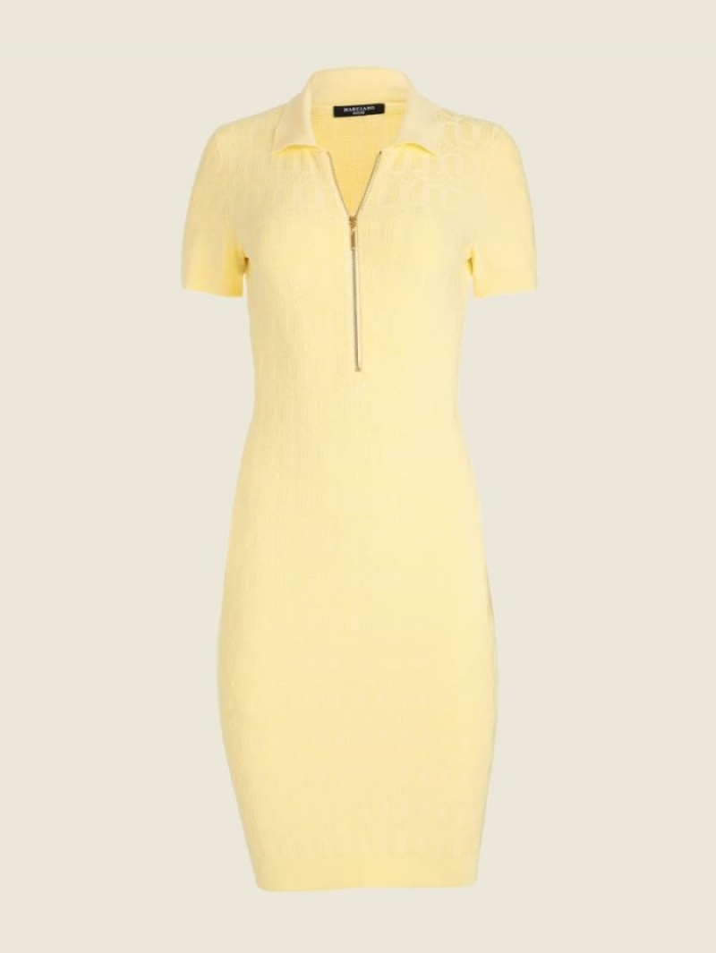 Guess GRECIAN LINK Kadın Elbise Sarı | 61249FLHG