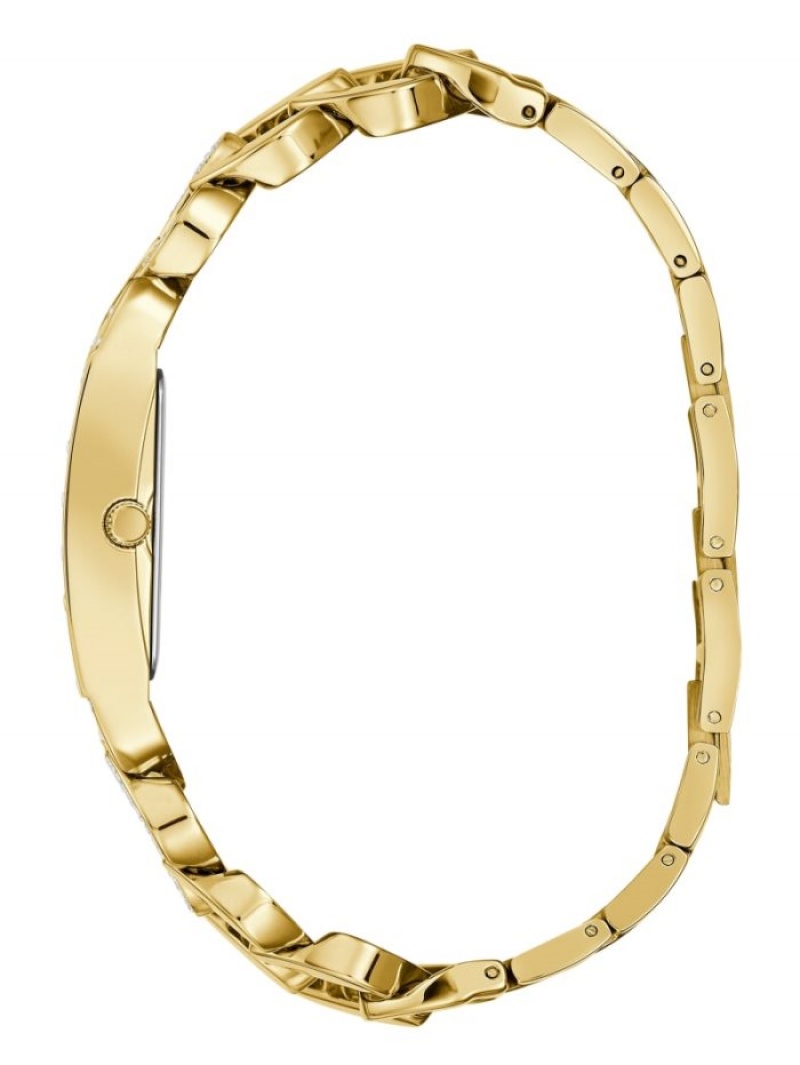 Guess Gold-Tone Analog Kadın Saat Altın | 95371EFAS