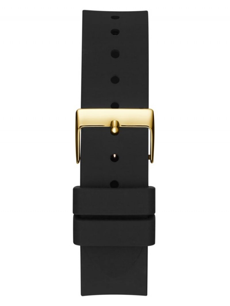 Guess Gold-Tone And Çok Işlevli Kadın Saat Siyah | 19607INCM