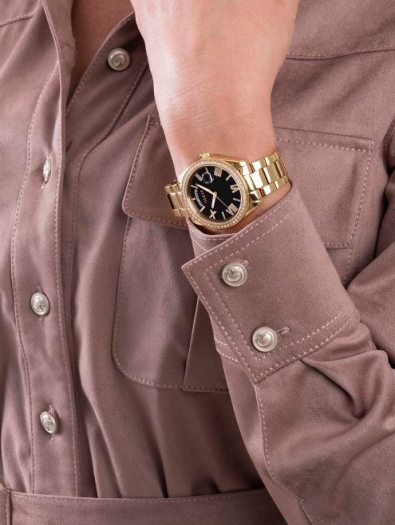 Guess Gold-Tone and Analog Kadın Saat Altın | 31476YAGB