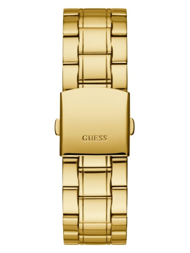 Guess Gold-Tone and Diamond Analog Kadın Saat Altın | 61835VULX