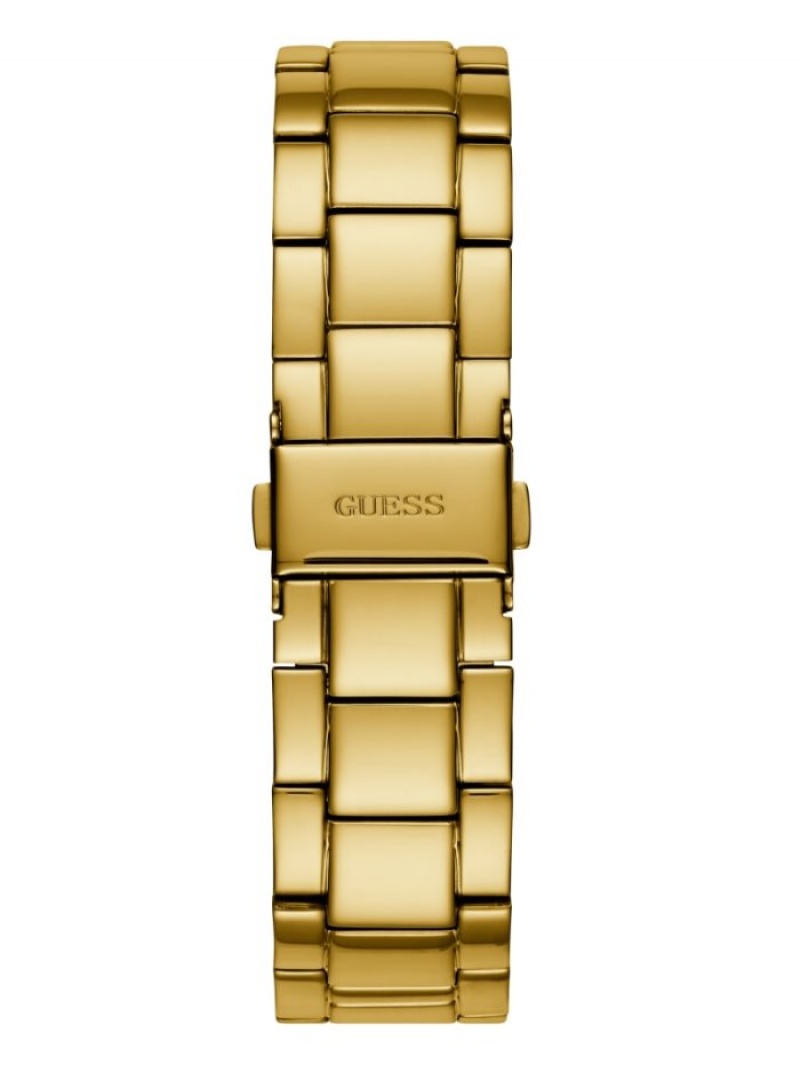 Guess Gold-Tone Çok Işlevli Kadın Saat Altın | 58260VEIF