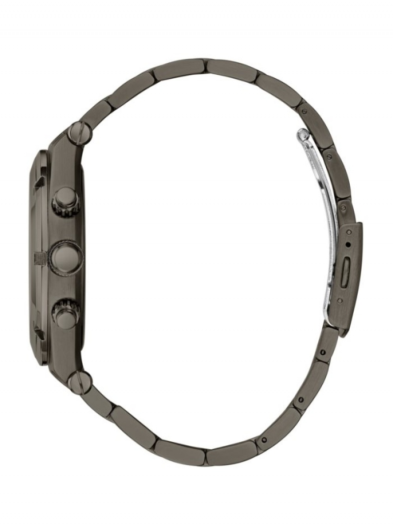 Guess Gunmetal Çok Işlevli Erkek Saat Obsidian | 05361FDMA