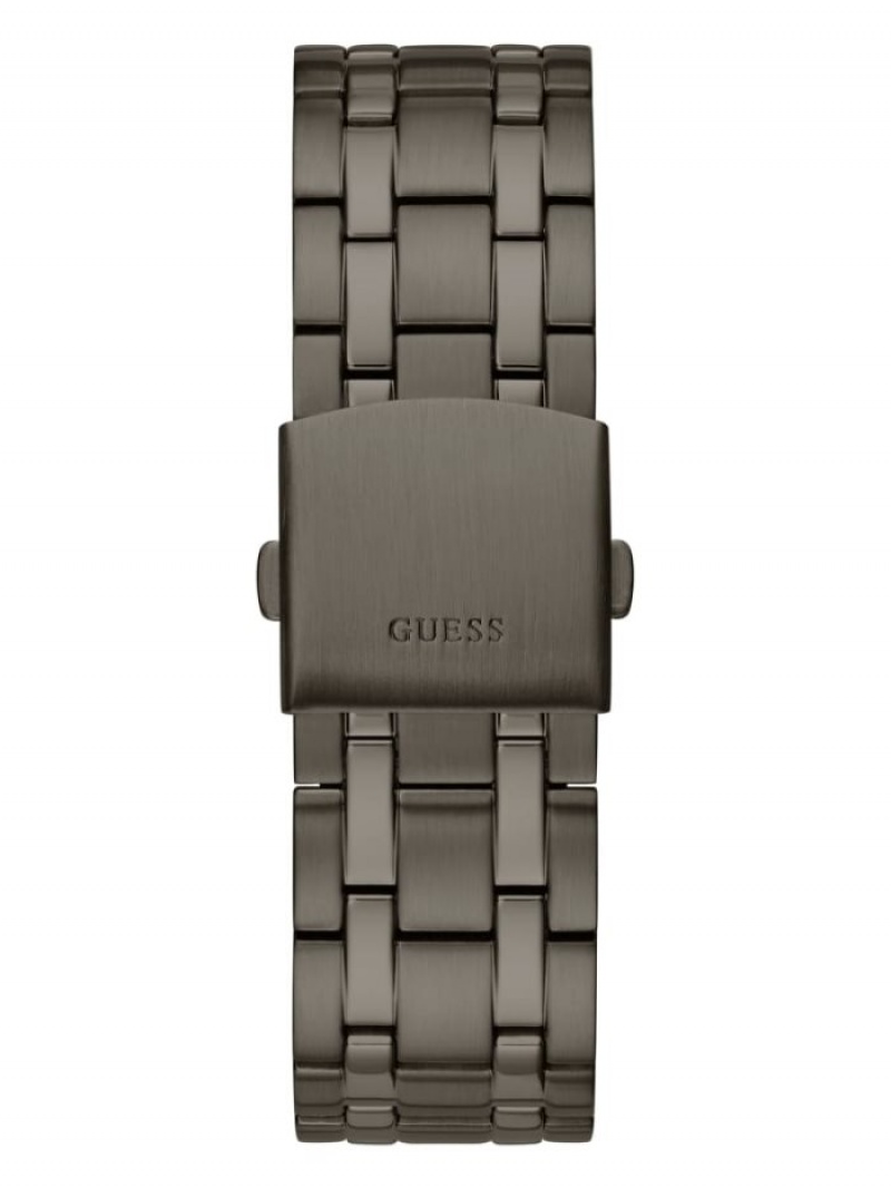 Guess Gunmetal Çok Işlevli Erkek Saat Obsidian | 05361FDMA
